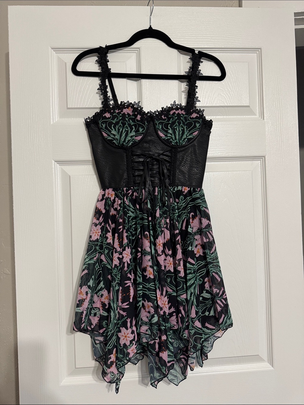NWT Widow Art Nouveau Angel Corset Mini Dress - XXS - Dolls Kill